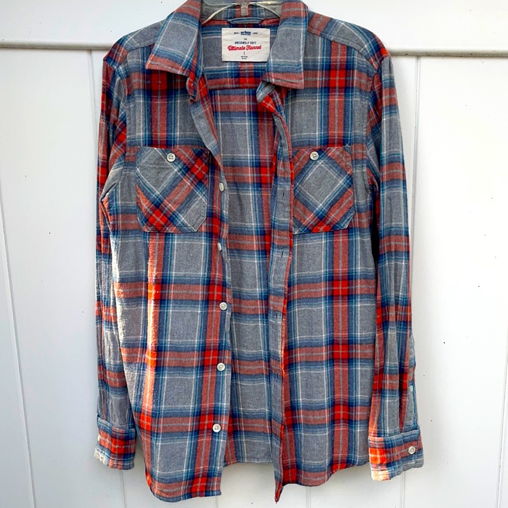Boys “Awesomely Soft Ultimate Flannel” Urban Pipeline Sz L perfect